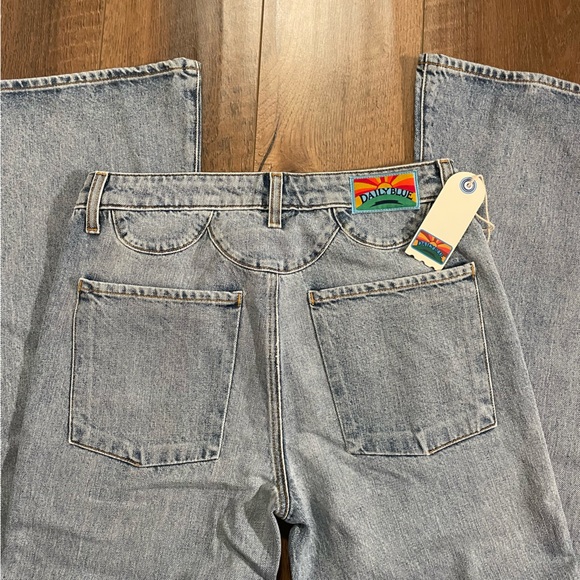 NWT $360 Daily Blue “Skye” Bell Leg Denim Jeans - Picture 11 of 15